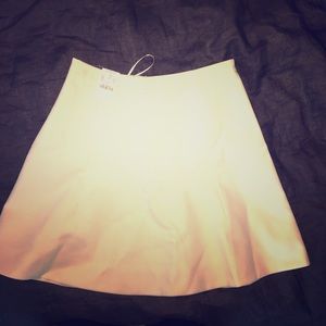 J. Crew White A Line mini skirt